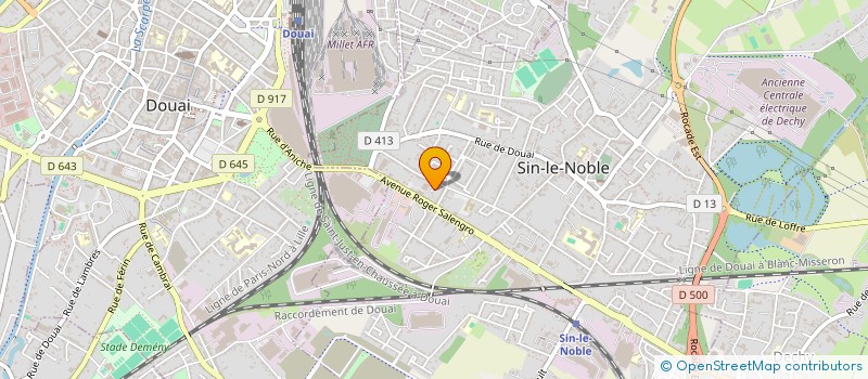 localisation de l'entreprise MONSIEUR JEAN-ERIC FAILLE  SIN-LE-NOBLE