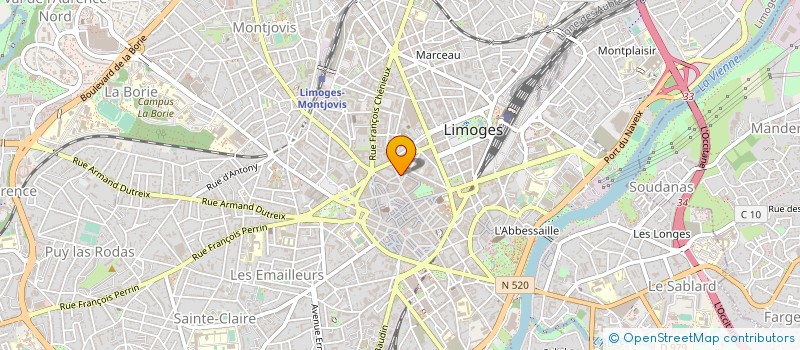 localisation de l'entreprise MONSIEUR JEAN-ERIC MALABRE à LIMOGES