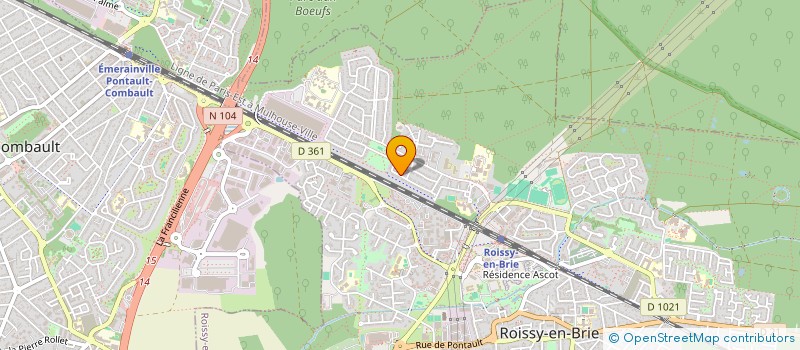 localisation de l'entreprise MONSIEUR JEAN ERIC MESTREAU  ROISSY-EN-BRIE