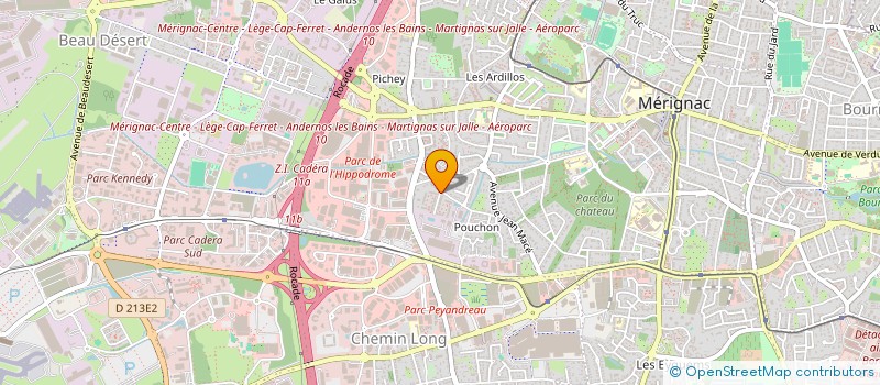 localisation de l'entreprise MONSIEUR JEAN-ERIC NAULOT  MERIGNAC