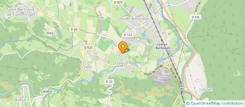 localisation de l'entreprise MONSIEUR JEAN ESCOUBAS  IZAOURT