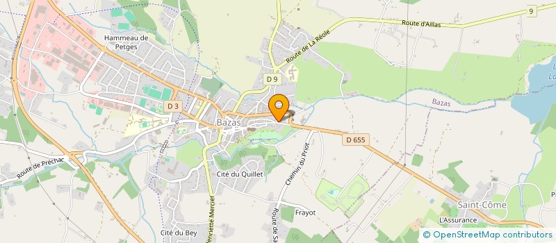 localisation de l'entreprise MONSIEUR JEAN ESCOUBET  BAZAS