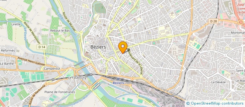 localisation de l'entreprise MONSIEUR JEAN ESPELUQUE à BEZIERS