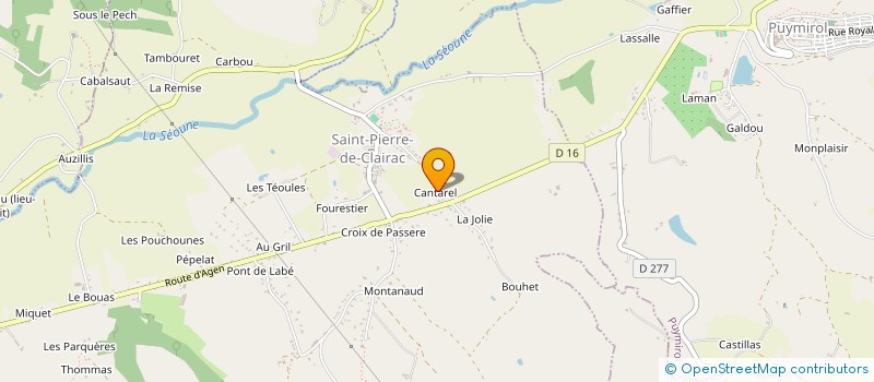 localisation de l'entreprise MONSIEUR JEAN ESPINASSE  SAINT-PIERRE-DE-CLAIRAC