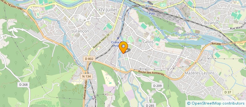 localisation de l'entreprise MONSIEUR JEAN ESTREM  MAZERES-LEZONS