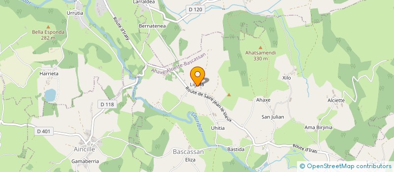 localisation de l'entreprise MONSIEUR JEAN ETCHELET  AHAXE-ALCIETTE-BASCASSAN