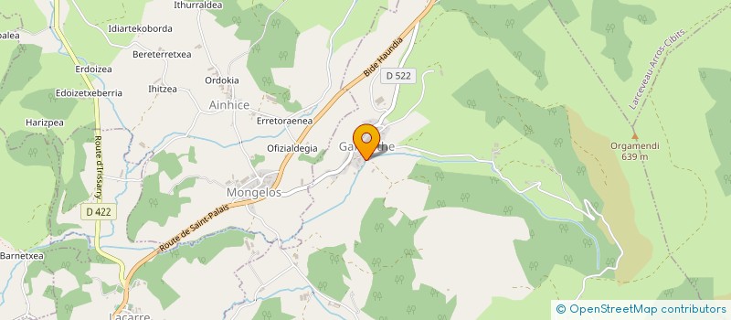 localisation de l'entreprise MONSIEUR JEAN ETCHEVERRIA  JAXU