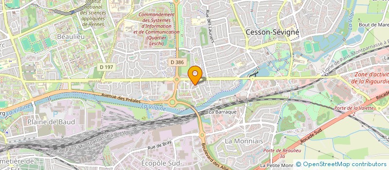 localisation de l'entreprise MONSIEUR JEAN-ETIENNE CANALS à CESSON-SEVIGNE