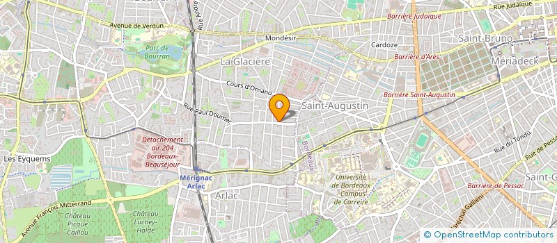 localisation de l'entreprise MONSIEUR JEAN-ETIENNE PALARD  MERIGNAC