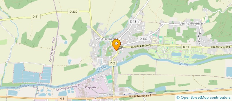 localisation de l'entreprise MONSIEUR JEAN-ETIENNE ROSSI  VIC-SUR-AISNE