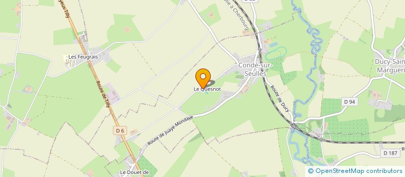 localisation de l'entreprise MONSIEUR JEAN ETIENNE SUISSE DE SAINTE CLAIRE  CONDE-SUR-SEULLES