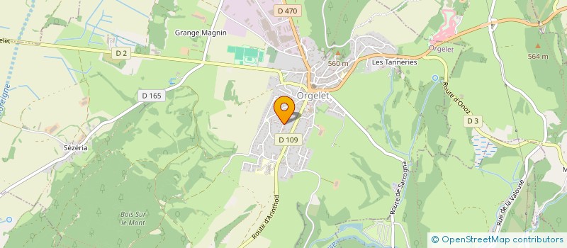 localisation de l'entreprise MONSIEUR JEAN ETIEVANT  ORGELET