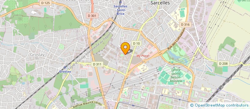 localisation de l'entreprise MONSIEUR JEAN EUDE BELLEDENT  SARCELLES