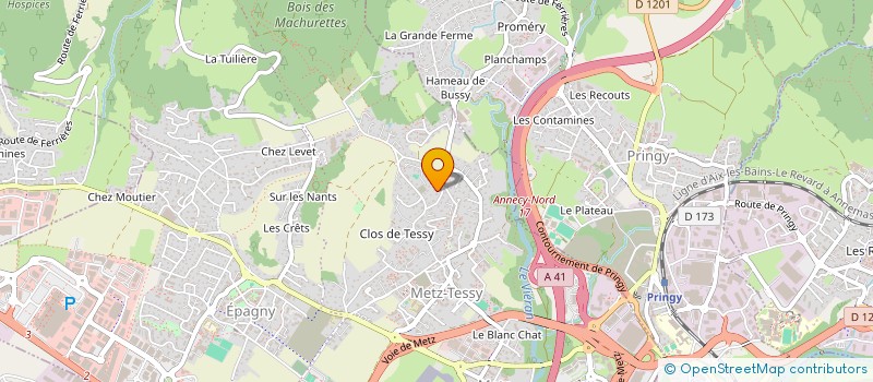 localisation de l'entreprise MONSIEUR JEAN EUDES DEMARET à ANNECY