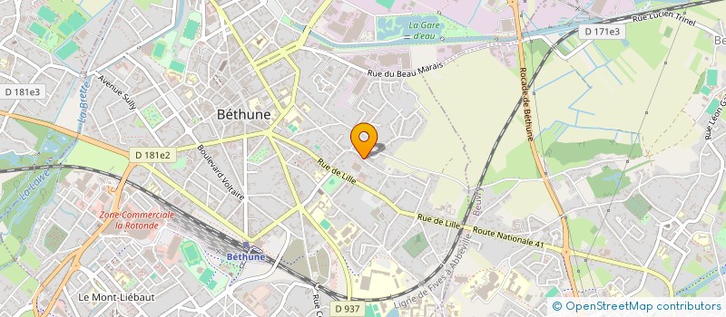 localisation de l'entreprise MONSIEUR JEAN-EUDES LEMESRE à BETHUNE