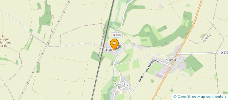 localisation de l'entreprise MONSIEUR JEAN-EUDES THIBAULT  AVRECHY