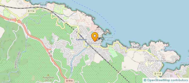 localisation de l'entreprise MONSIEUR JEAN EUSTACHE  COLLIOURE