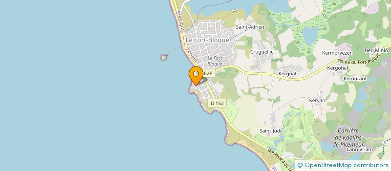 localisation de l'entreprise MONSIEUR JEAN EVANNO  PLOEMEUR