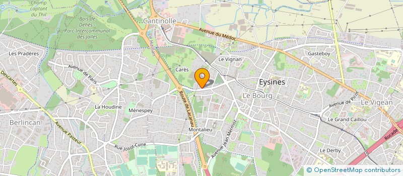 localisation de l'entreprise MONSIEUR JEAN EVIN  EYSINES