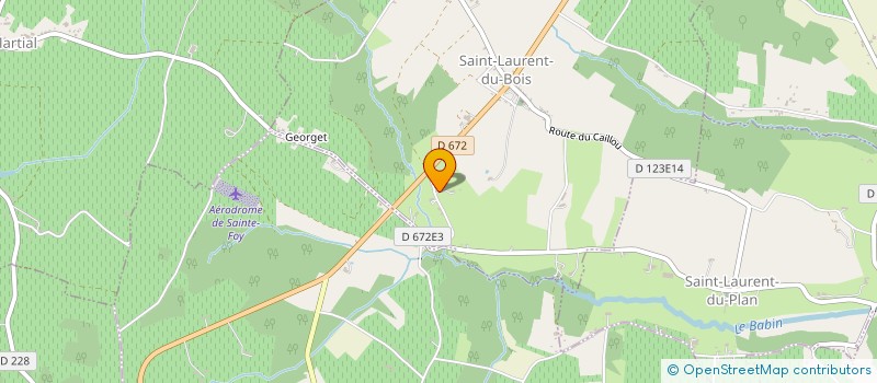 localisation de l'entreprise MONSIEUR JEAN EYGUN-AUDAP  SAINT-LAURENT-DU-BOIS