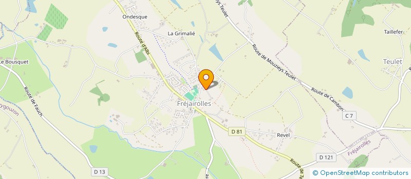 localisation de l'entreprise MONSIEUR JEAN FABRE  FREJAIROLLES