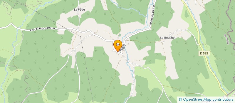 localisation de l'entreprise MONSIEUR JEAN FABRE  SAUGUES