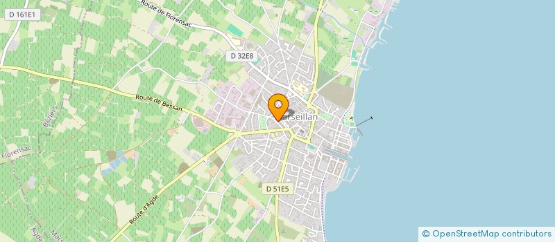 localisation de l'entreprise MONSIEUR JEAN FABRE à MARSEILLAN