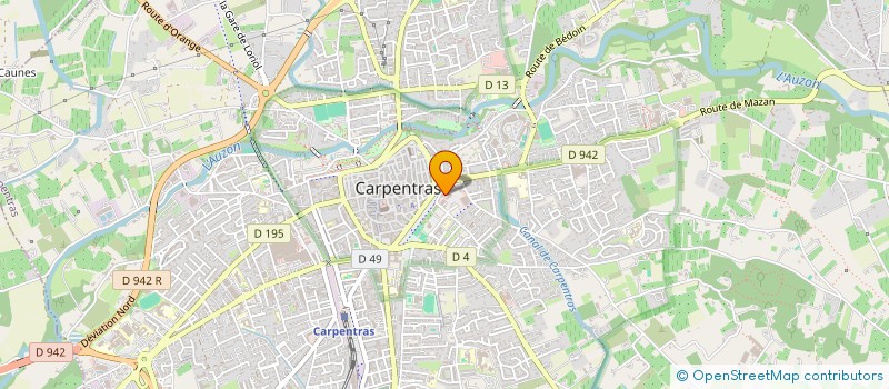 localisation de l'entreprise MONSIEUR JEAN FABRE  CARPENTRAS