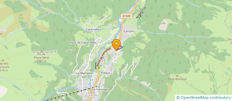 localisation de l'entreprise MONSIEUR JEAN FABRE  CAUTERETS