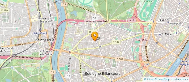 localisation de l'entreprise MONSIEUR JEAN FACCHINI DE MONCUIT DE BOISCUILLE à BOULOGNE-BILLANCOURT