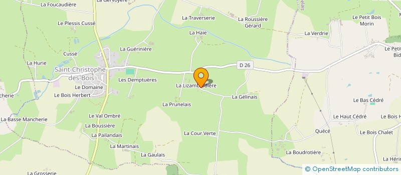 localisation de l'entreprise MONSIEUR JEAN FADIER à SAINT-CHRISTOPHE-DES-BOIS