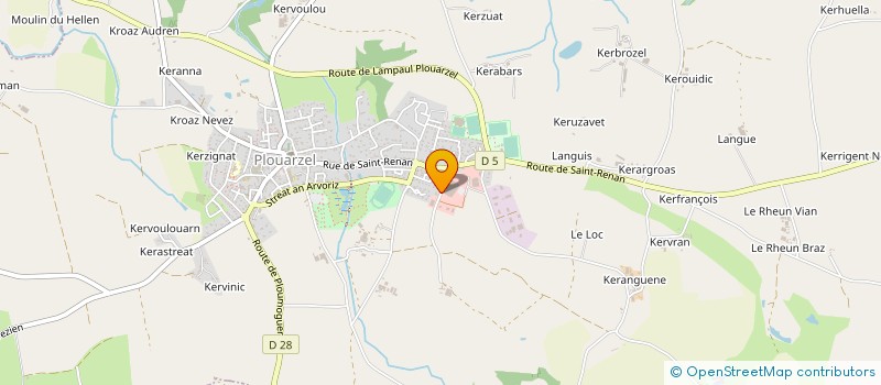 localisation de l'entreprise MONSIEUR JEAN FAGON  PLOUARZEL