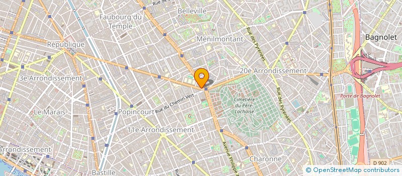 localisation de l'entreprise MONSIEUR JEAN FAINTUCH à PARIS