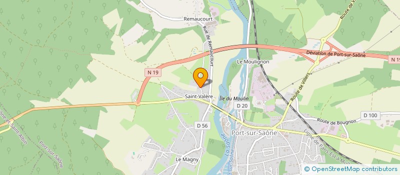 localisation de l'entreprise MONSIEUR JEAN FAIVRE  PORT-SUR-SAONE