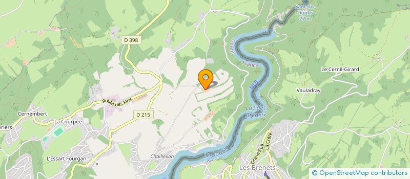 localisation de l'entreprise MONSIEUR JEAN FAIVRE-PIERRET  VILLERS-LE-LAC