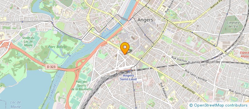 localisation de l'entreprise MONSIEUR JEAN FALGUIERE à ANGERS