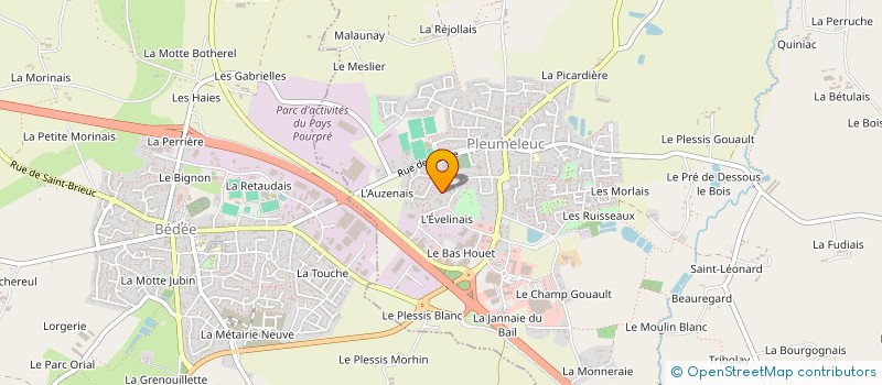 localisation de l'entreprise MONSIEUR JEAN FALHER  PLEUMELEUC