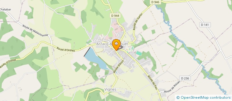 localisation de l'entreprise MONSIEUR JEAN FAM  ARZACQ-ARRAZIGUET