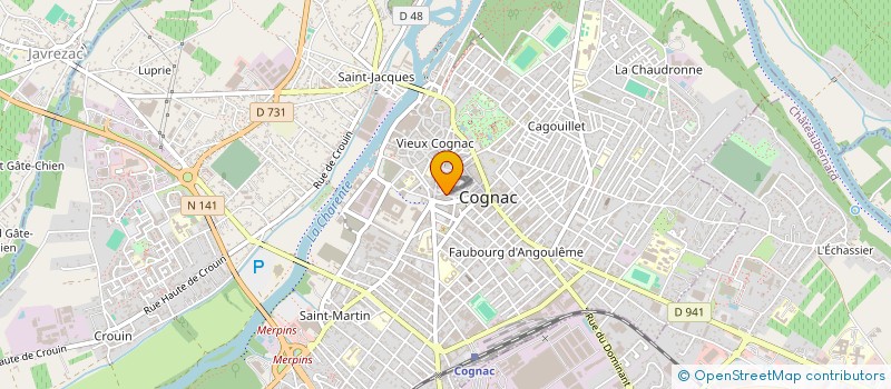 localisation de l'entreprise MONSIEUR JEAN FARGEAS à COGNAC