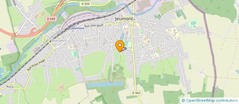 localisation de l'entreprise MONSIEUR JEAN FARINEAU à JEUMONT