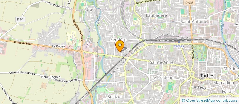 localisation de l'entreprise MONSIEUR JEAN FATIGUE  TARBES