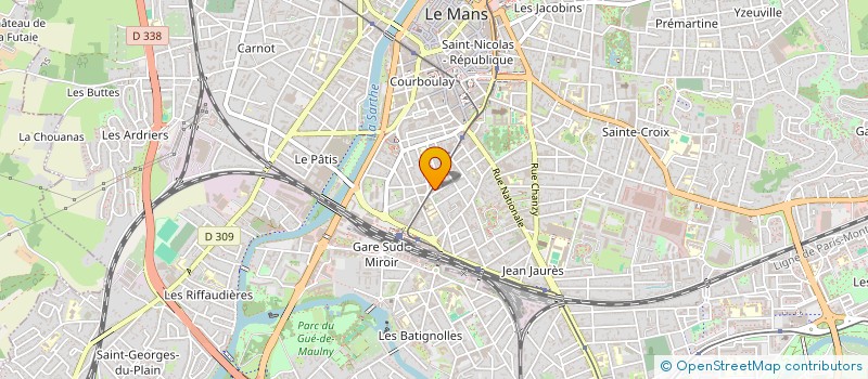 localisation de l'entreprise MONSIEUR JEAN FAUCHEURS à LE MANS