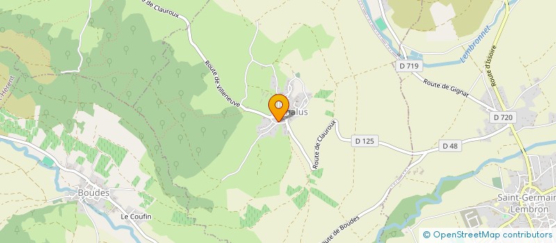 localisation de l'entreprise MONSIEUR JEAN FAUCON à SAINT-GERMAIN-LEMBRON