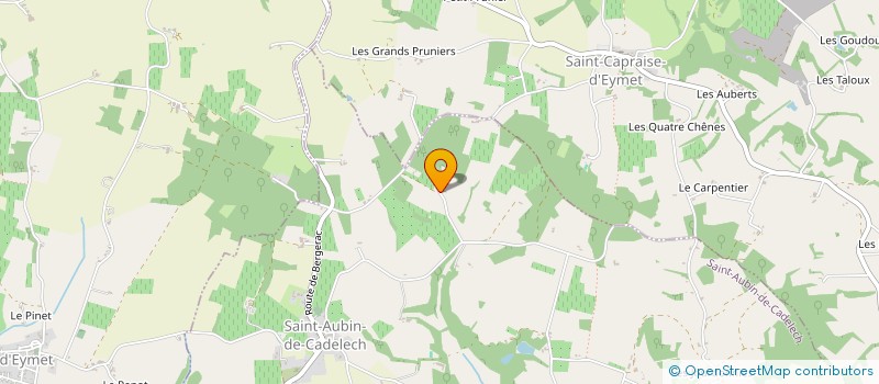 localisation de l'entreprise MONSIEUR JEAN FAUGERE  ST AUBIN DE CADELECH