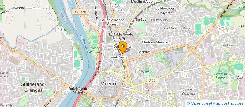 localisation de l'entreprise MONSIEUR JEAN FAUGERON  BOURG-LES-VALENCE