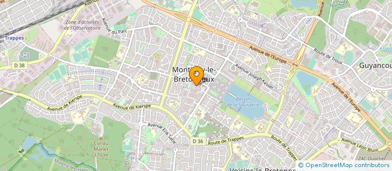 localisation de l'entreprise MONSIEUR JEAN FAURE  MONTIGNY-LE-BRETONNEUX