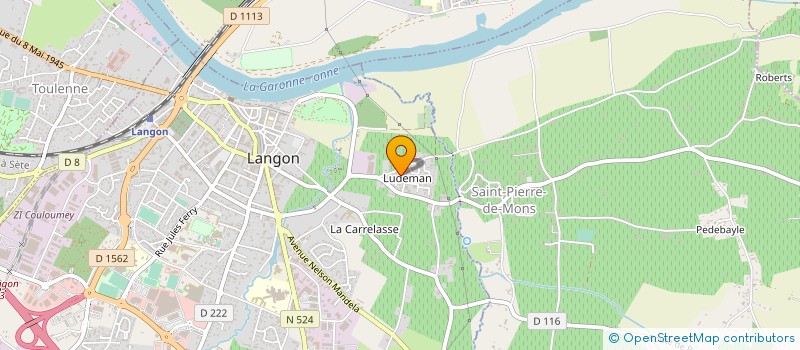localisation de l'entreprise MONSIEUR JEAN FAURE à LANGON