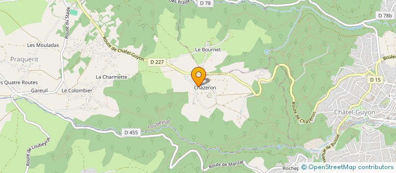 localisation de l'entreprise MONSIEUR JEAN FAURE  LOUBEYRAT