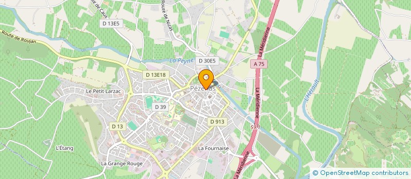 localisation de l'entreprise MONSIEUR JEAN FAURE à PEZENAS
