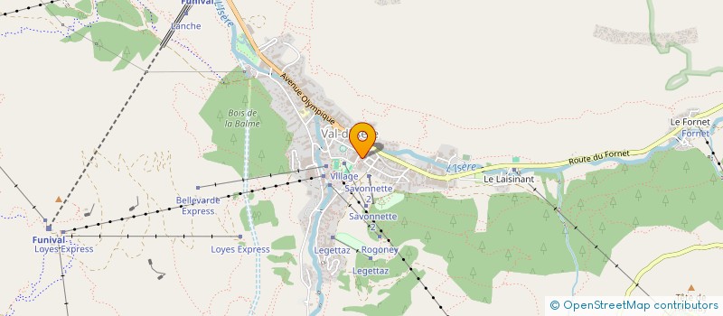 localisation de l'entreprise MONSIEUR JEAN FAURE  VAL-D'ISERE